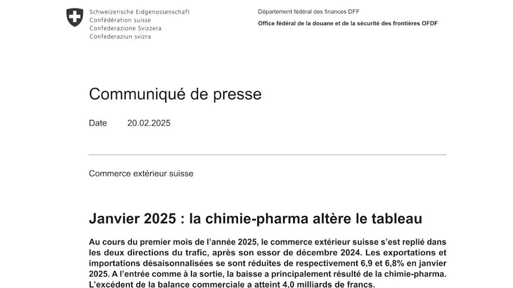 medienmitteilung-Aussenhandelsstatistik