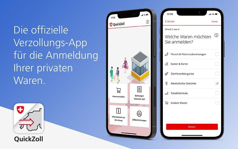 Die offizielle Verzollungsapp für die Anmeldung Ihrer privaten Waren