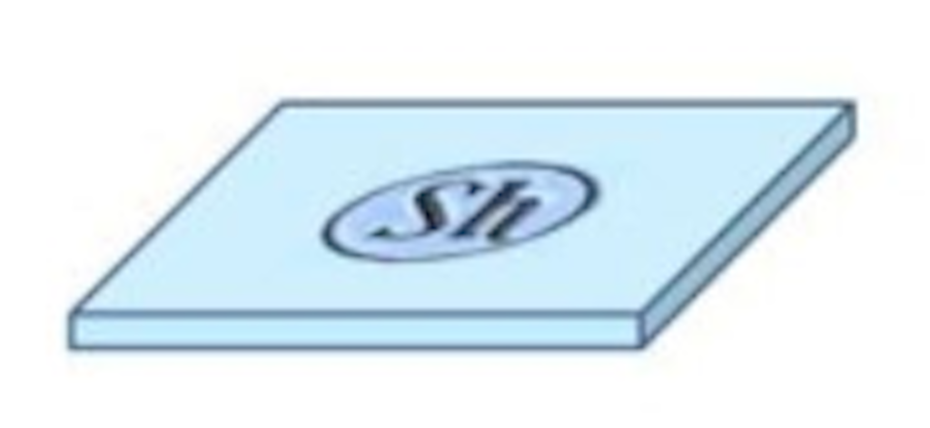 Ein einfaches Logo mit den Buchstaben "Sh" auf einem blauen Hintergrund.