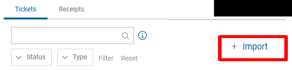 E-vignette: restoring of purchased tickets