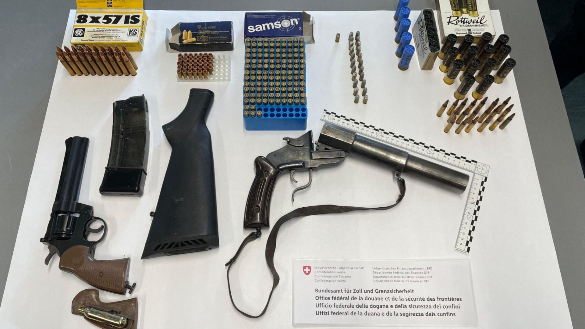 On average, 11 illegally imported weapons are confiscated every day.