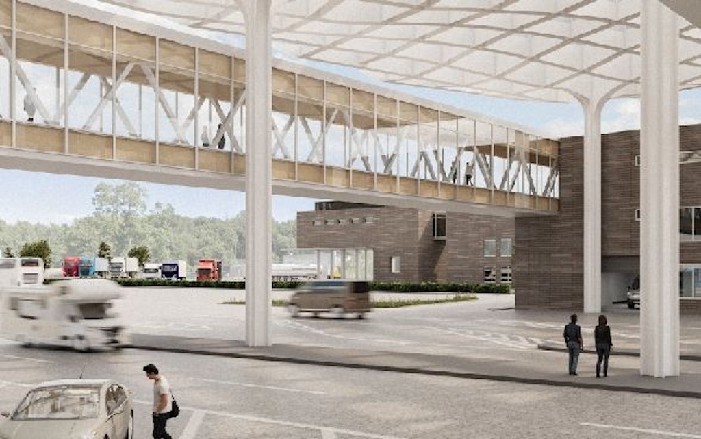 Lumineux, convivial, accueillant, le nouveau secteur de Basel / Weil am Rhein-Autoroute destiné au contrôle des voyageurs