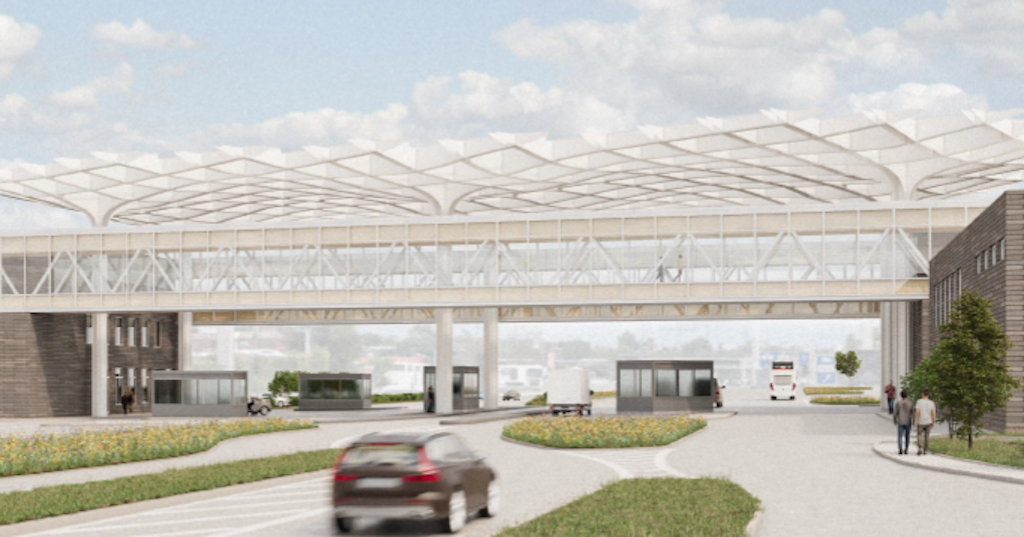 Il nuovo impianto di BWA visto dalla Svizzera